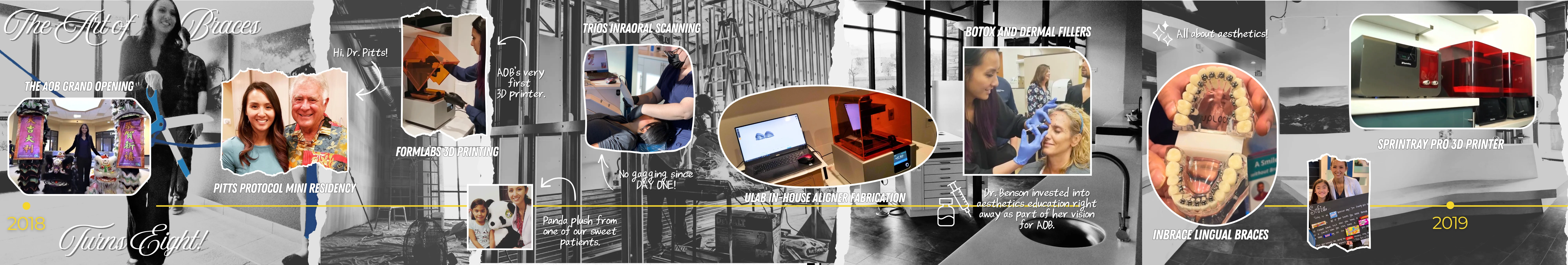 The Art of Braces 2018–2020: Grand opening of our boutique orthodontic practice in Summerlin, Las Vegas — Dr. Benson meeting Dr. Pitts, introducing Formlabs 3D printing, TRIOS intraoral scanning, and welcoming our very first families with personalized care from day one.